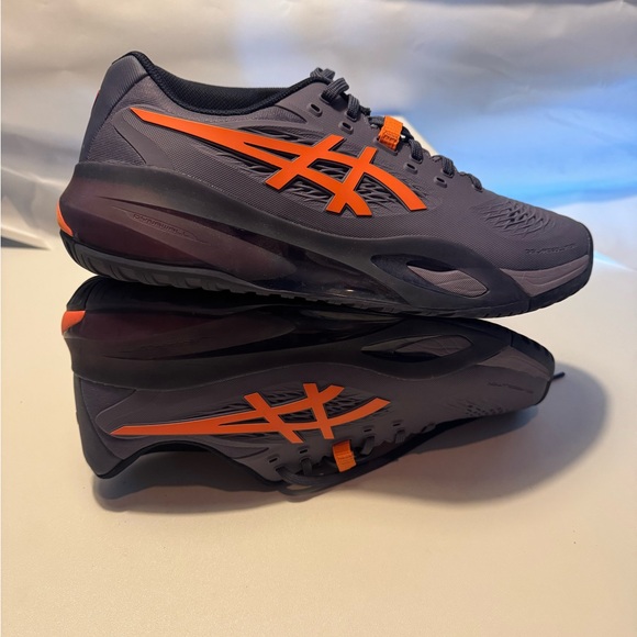 Asics Gray and Orange Solution Speed FF men’s size 11.5